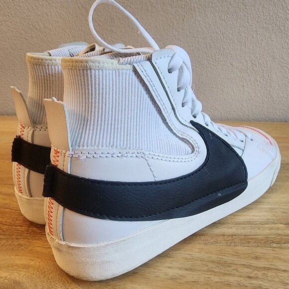 Nike Blazer Mid 77 Shoes Mens Size 10.5 White Black DD3111-100 Baseball Stitch main image 11